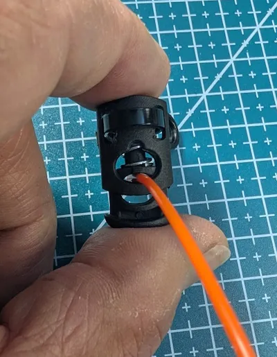Squeezing the clip